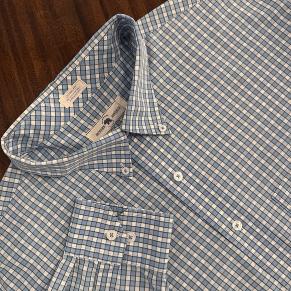 Onward Reserve Other - Onward Reserve Classic Fit Button Down Men's Dress Shirt Size XXL Blue Plaid